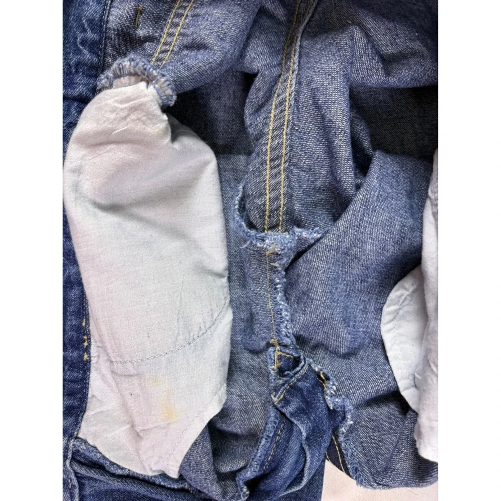 Vintage Y2K Xhilaration Carpenter Jeans Women Size 7 Wide Leg Utility Cargo